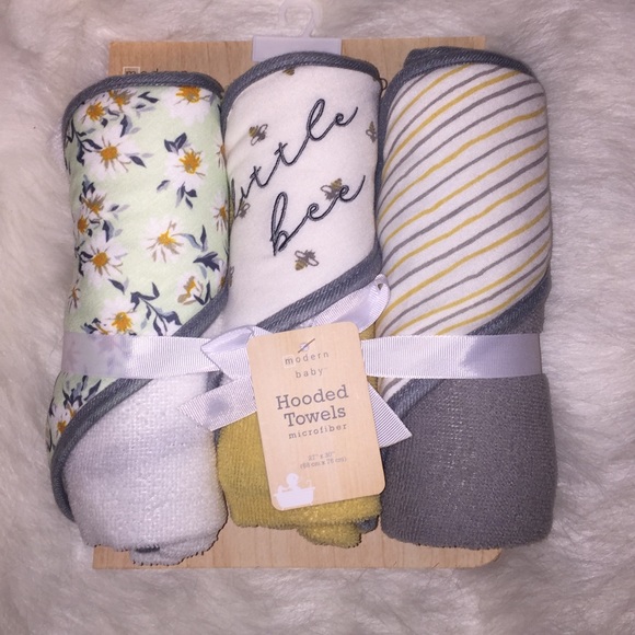 modern baby hooded towels